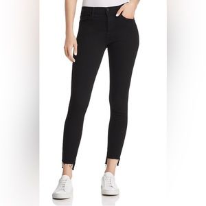FRAME Black Mid-Rise Skinny Jeans